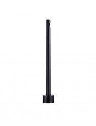 Minimalistyczny słupek ogrodowy LED czarna niska tuba aluminiowa klasyczna uniwersalna IP65 Luces Exclusivas