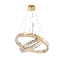 Lampa Wisząca Żyrandol LED Glamour Kryształowe Okręgi Do Salonu SPARK AZ5792 AZZARDO