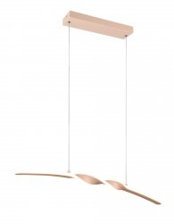 Nowoczesna uniwersalna lampa wisząca LED minimalistyczna beżowa metalowa listwa podłużna GINKO R35791166 Rl