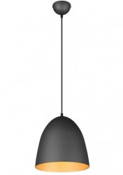 Lampa Wisząca Aluminiowa Kopuła Czarno Złota TILDA R30661080 RL