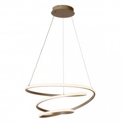 Lampa wisząca LED aluminiowa brązowa okręgi klasyczna minimalistyczna ściemnialna ESPIRAL 78403/40/41 Lucide