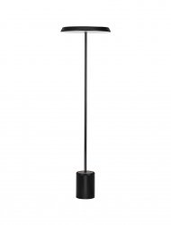 Lampa podłogowa stojąca czarna LED okrągła minimalistyczna uniwersalna klasyczna Luces Exclusivas