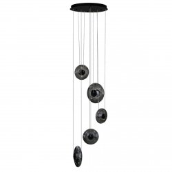 Designerska lampa wisząca ANDORA PENDANT 5 3-STEP DIMM SMOKY Azzardo AZ6887 