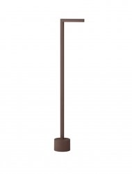 Zewnętrzna lampa stojąca minimalistyczna LED klasyczna uniwersalna aluminiowa kolor rdzawy IP65 Luces Exclusivas