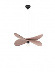 Lampa wisząca różowa lniana nowoczesna designerska dekoracyjna Luces Exclusivas