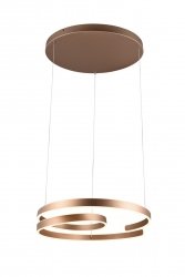 Nowoczesna Dekoracyjna Lampa Wisząca LED W Kolorze Brązowym MARNIE 344110165 TRIO