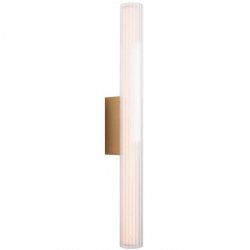 Nowoczesny Kinkiet Ścienny Szklany LED Złote Elementy FAYETTE W0366 MAXLIGHT
