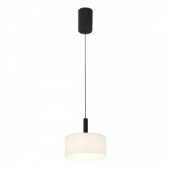 Minimalistyczna lampa wisząca z mlecznym białym kloszem loft Austis Italux PND-02836-1-BK