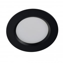 Minimalistyczna Oprawa Podtynkowa Okrągła Czarna IP44 LUCID 10W CCT SWITCH AZ6043 Azzardo