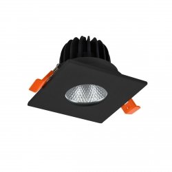 Czarna kwadratowa oprawa sufitowa do łazienki podtynkowa LED wpuszczana w sufit CLEAN S AZ5989 IP44 7W CCT SWITCH Azzardo