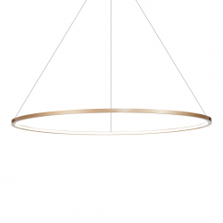 Złota lampa wisząca okrąg led 57W SATURNO Milagro ML8863 salonowa jadalniana