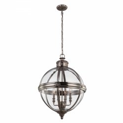 Lampa wisząca Adams 4 źródła światła antyczny nikiel styl wiktoriański FE-ADAMS-4P-ANL FEISS