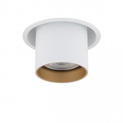Nowoczesna Oprawa Punktowa Podtynkowa Tuba MONO SLIDE WHITE/WHITE/GOLD 10797 Nowodvorski Lighting