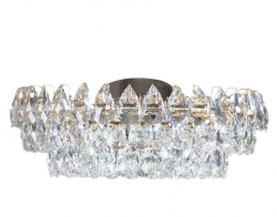 Złota lampa sufitowa plafon do salonu w stylu glamour kryształowy okrąg ściemnialny BARLETTA 60 AZ6902 Azzardo