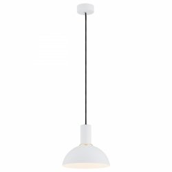 Nowoczesna prosta lampa wisząca biała kielich półkula stal designerska minimalistyczna SINES 4220 Argon