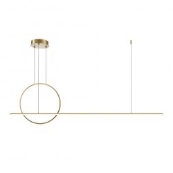 Lampa Wisząca LED Złota Nowoczesna HALO MOD247PL-L49BSK MAYTONI