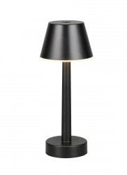 Lampka stołowa nocna LED czarna klasyczna minimalistyczna uniwersalna ściemnialna dla każdego wnętrza VIDAL IP44 R54991132 Rl