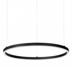 NOWOCZESNA LAMPA WISZĄCA OKRĄG RING LED CZARNA IDEAL LUX 342023 ORACLE SLIM SP D50 ROUND 4000K DALI 