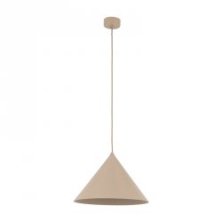 Beżowa lampa wisząca stożkowy klosz do minimalistycznych i klasycznych wnętrz CONO L 10621 TK-LIGHTING