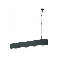 LAMPA WISZĄCA BELKA NAD STÓŁ LIGHT PRESTIGE IBROS CCT 18W LP-7001/1P 20 BK-63 18 CCT CZARNA LAMPA WISZĄCA LISTWA LED