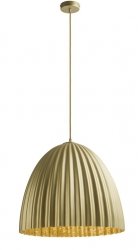 Złota Nowoczesna Lampa Sufitowa Wisząca Z Dużym 50 cm Kloszem TELMA Złota M 32301 SIGMA