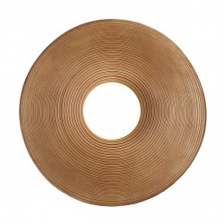 Okrągły kinkiet/plafon nowoczesna industrialna loftowa dekoracyjna uniwersalna ryflowana ILUSIONI ST-F059 COFFEE Step Into Design 