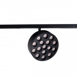 Lampa do szynoprzewodu LED czarna okrągła minimalistyczna nowoczesna On-Off- MICRO11 N0012N MAXLIGHT