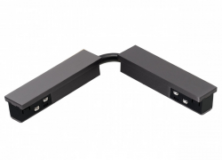 Tytanowy łącznik flexi elektryczny do szyny natynkowej jednofazowej magnetycznej Azzardo SIGMA TRACK MAGNETIC ELECTRIC CORNER CONNECTOR B AZ7073