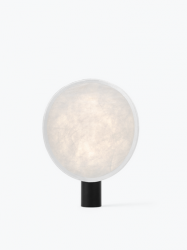 Lampa stołowa owalna materiałowa czarna 43cm minimalistyczna klasyczna uniwersalna dekoracyjna TENSE 21811 New Works