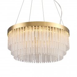 Dekoracyjna lampa wisząca Żyrandol LED glamour kryształki okrągła elegancka designerska GLORIA ST-DL8511 Step Into Design salonowa nad stół