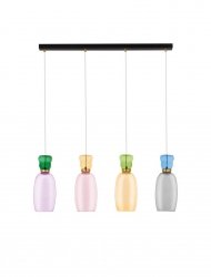 Lampa Zwieszna Nad Stół z Kolorowego Szkła Luces Exclusivas PERENE LE44469