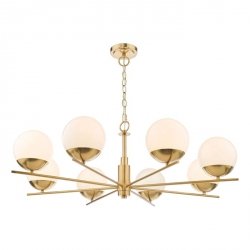 Lampa Wisząca Vintage Białe Szklane Kule BOMBAZINE BOM0835 DAR LIGHTING