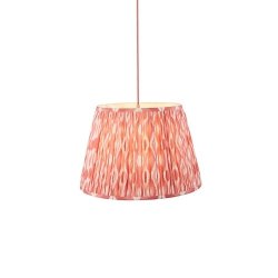 Klasyczna lampa wisząca abażurowa różowa designerska minimalistyczna ozdobna Eltham & Ikat 114256 ENDON