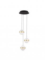 Lampa wisząca potrójna LED szklane kule minimalistyczna uniwersalna dekoracyjna Luces Exclusivas 9124118