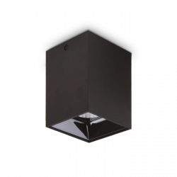 Czarna Lampa Sufitowa Downlight Kwadratowa NITRO ROUND SQUARE 319582 IDEAL LUX