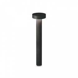 Czarny Prosty Słupek Ogrodowy Nowoczesny TESLA 316055 IDEAL LUX