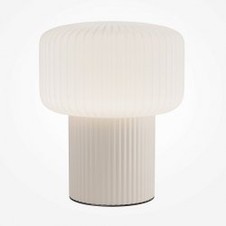 Ceramiczna designerska lampa stołowa Maytoni Omaggio MOD404TL-01BG do sypialni, do salonu, gabinetowa