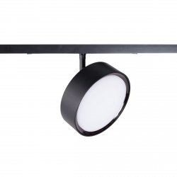  Lampa do szynoprzewodu LED czarna okrągła minimalistyczna nowoczesna On-Off- MICRO11 N0011N MAXLIGHT