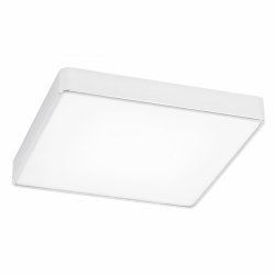 Uniwersalny metalowy plafon biały średni mleczna szyba lampa natynkowa wbudowany moduł ONTARIO LED 3573 Argon