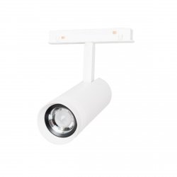Reflektor do szynoprzewodu magnetycznego LED biała tuba minimalistyczna nowoczesna regulowana On-Off M0041N MAXLIGHT