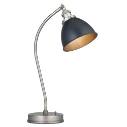 Lampa stołowa biurkowa regulowany klosz czarna retro w stylu przemysłowym klasyczna uniwersalna FRANKLIN 98752 ENDON