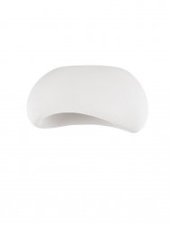 Nowoczesny biały plafon owalny klosz minimalistyczny uniwersalny skandynawski PALINZA LE45327 Luces Exclusivas