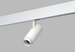 Regulowany reflektor ze zmienną barwą LED biały ściemnialny do systemu szynowego magnetycznego dwufazowego Azzardo ALFA OPTICA TRACK MAGNETIC 2LINE 12W CCT SWITCH DIMM WH AZ6517