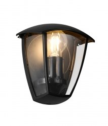 Kinkiet zewnętrzny latarenka czarny aluminium nowoczesny klasyczny uniwersalny minimalistyczny VENTA IP44 263260332 Trio
