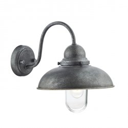 Ogrodowy Kinkiet Ścienny Vintage Szary Klosz DYNAMO DYN0737 DAR LIGHTING