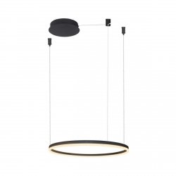 Czarna lampa wisząca ring HALO PENDANT 80 CCT DIMM BK + REMOTE CONTROL Az6472