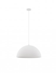 Nowoczesna biała lampa wisząca półokrągły klosz minimalistyczna uniwersalna skandynawska  NAVIRTA LE45340 Luces Exclusivas