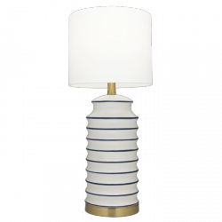 Designerska Lampka Stołowa Biała COASTAL T01026BR-WH COSMO LIGHT