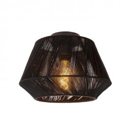 Czarny Plafon Sufitowy Boho Bawełniany JESSICA 10121/30/30 LUCIDE