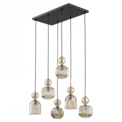 Lampa wisząca wielopunktowa szklane klosze designerska nowoczesna dekoracyjna salonowa SOPHIA 11044 TK-LIGHTING